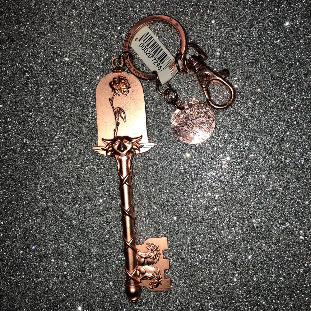 New Disney Parks beauty and the beast keychain